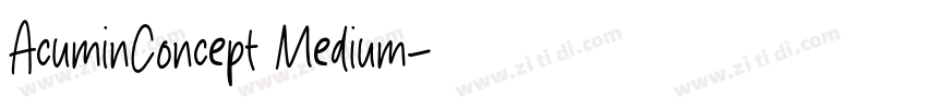AcuminConcept Medium字体转换
